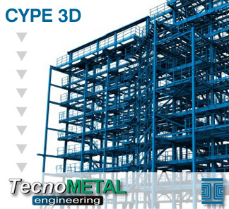 Exportação paraTecnoMETAL ® 4D do CYPE 3D e das Estruturas 3D integradas de CYPECAD